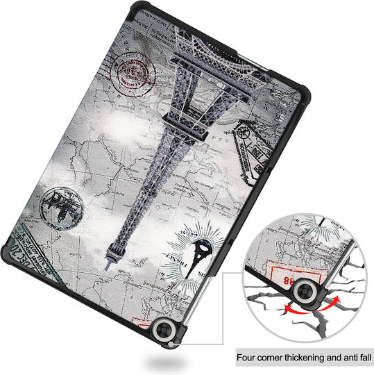 Sonique Paris Flip Cover Durable Black Tablet Case (MatePad T10/T10s)