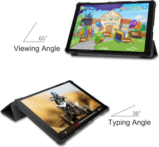 Sonique Flip Cover Durable Black (Lenovo Tab M8 8")