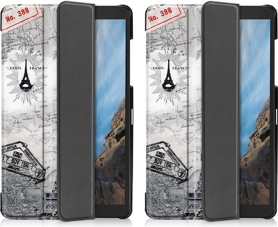 Sonique Slim Paris Flip Cover Σιλικόνης Ανθεκτική Μαύρο (Lenovo Tab M10 Plus 10.6" 3rd Gen)