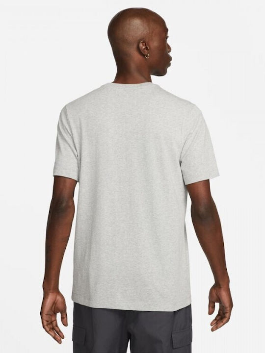 Nike Sportswear Αθλητικό Ανδρικό T-shirt Γκρι με Λογότυπο