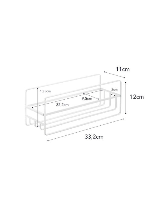 Yamazaki Επιτραπέζια Βάση Μεταλλική 33.2x11x12εκ. Λευκή