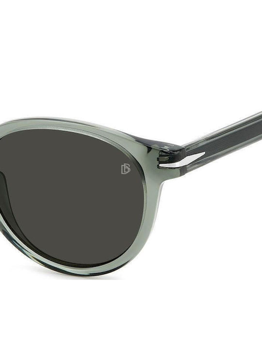 David Beckham Unisex Sunglasses with Green Plastic Frame and Gray Lens DB 1111/S 1ED/IR