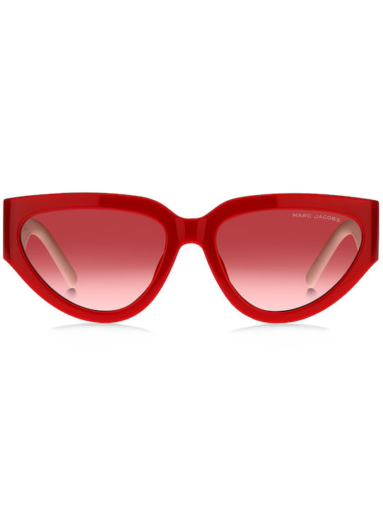 Marc Jacobs Women's Sunglasses with Red Plastic Frame and Red Gradient Lens MARC 645/S 92Y/TX