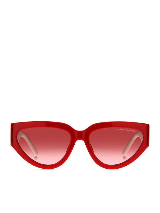 Marc Jacobs Women's Sunglasses with Red Plastic Frame and Red Gradient Lens MARC 645/S 92Y/TX