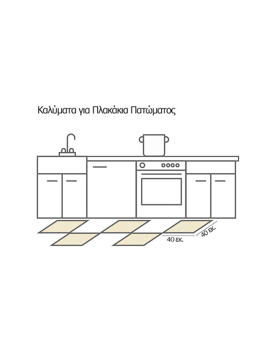 Διακοσμητικό Αυτοκόλλητο Πλακάκια White Wood 3τμχ 30x30εκ. Ango