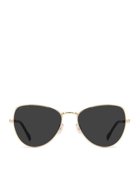 Jimmy Choo Women's Sunglasses with Gold Metallic Frame and Grey Lenses Carol/S 2M2/IR