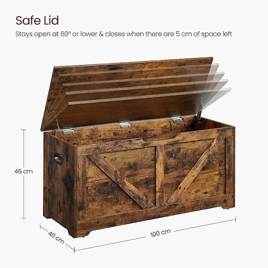 Vasagle Trunchi decorativ Lemn Maro 100x40x46buc