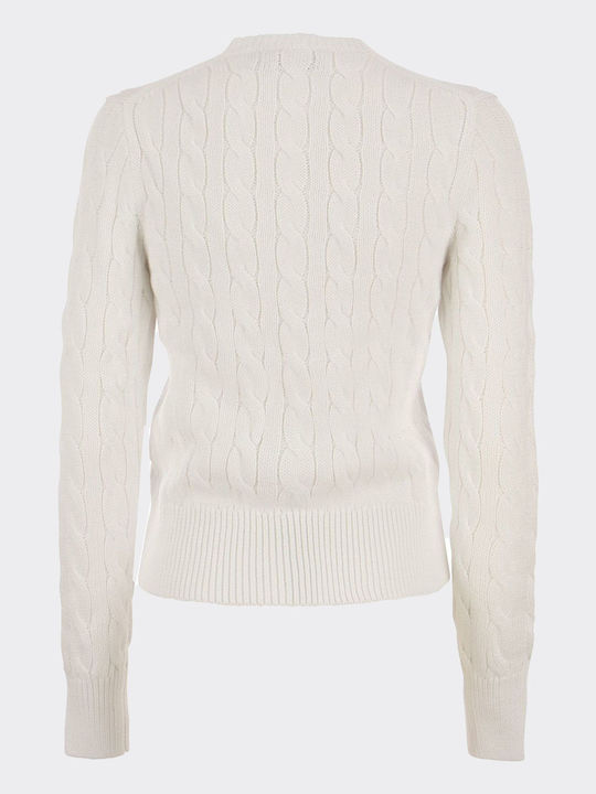 Women's Knitted Cardigan with Buttons White
