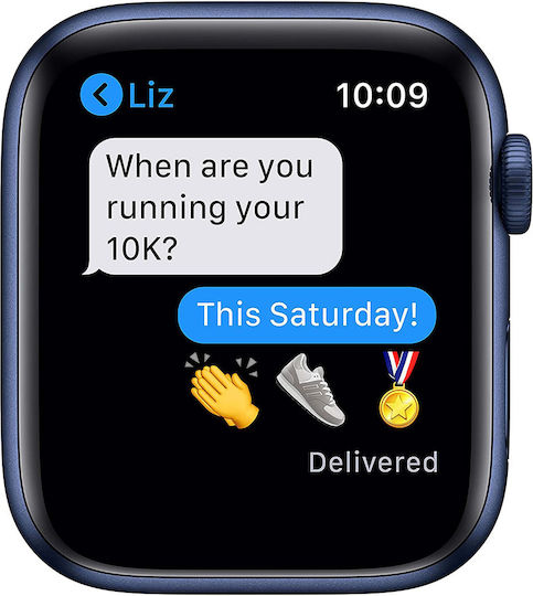 Apple Watch Series 6 Aluminium 44mm Waterproof with Heart Rate Monitor (Blue)