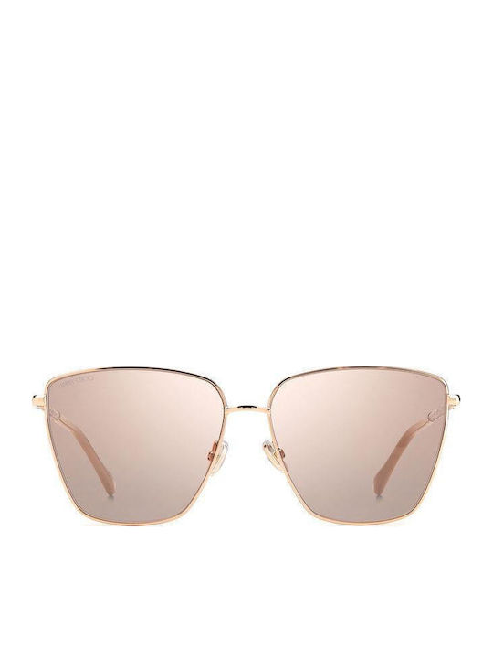 Jimmy Choo Γυναικεία Γυαλιά Ηλίου με Ροζ Χρυσό Μεταλλικό Σκελετό και Ροζ Φακό Lavi/S BKU/2S