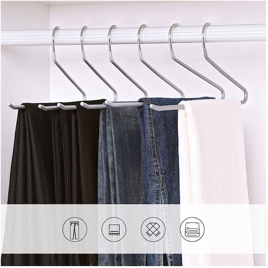 Songmics Wardrobe Hanger for Pants Metallic Gray CRI04G-20 20pcs