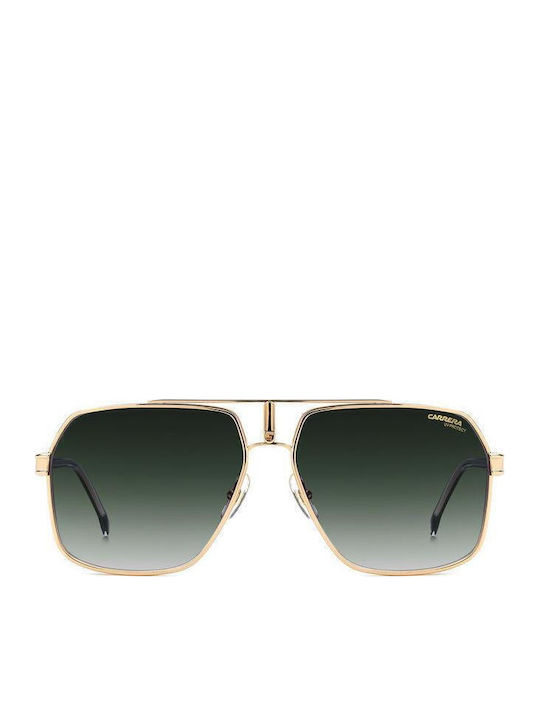 Carrera Men's Sunglasses with Gold Metallic Frame and Grey Gradient Lens 1055S W3J/9K