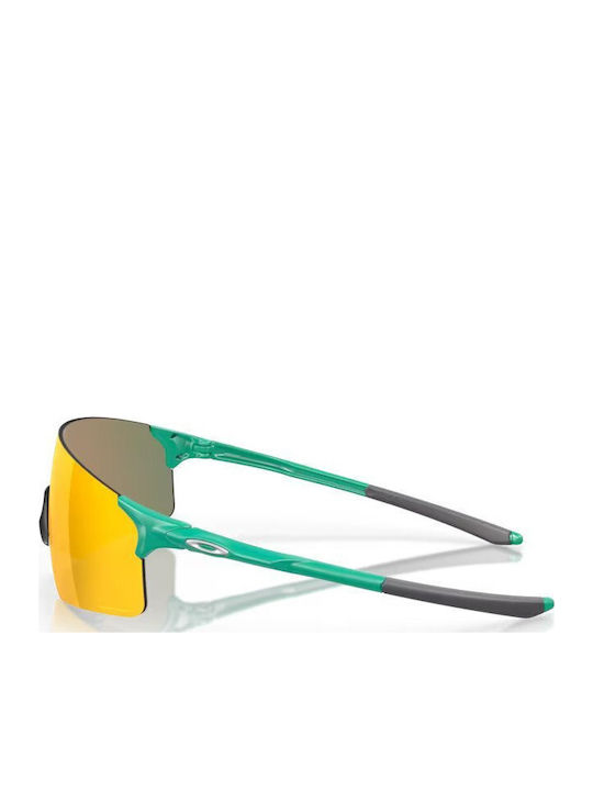 Oakley Evzero Blades Men's Sunglasses with Turquoise Plastic Frame and Red Lens OO9454-20