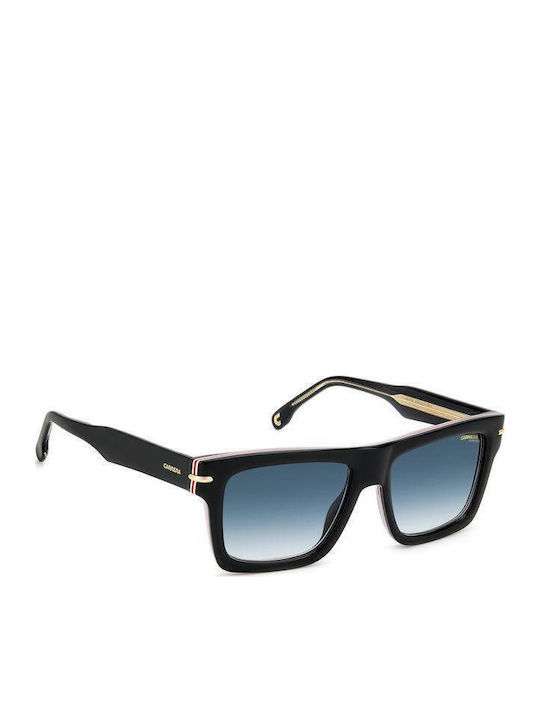 Carrera Unisex Sunglasses with Black Horn-Rimmed Frame and Grey Gradient Lens 305/S M4P/08