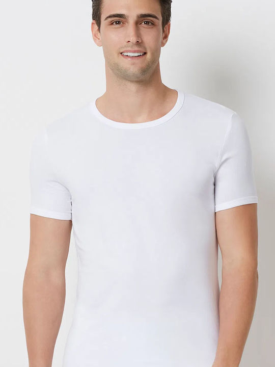 Join Men's Short Sleeve Undershirts White 3Pack