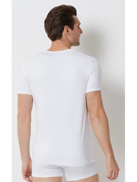Ανδρικές Φανέλες Κοντομάνικες White / Black 12Pack