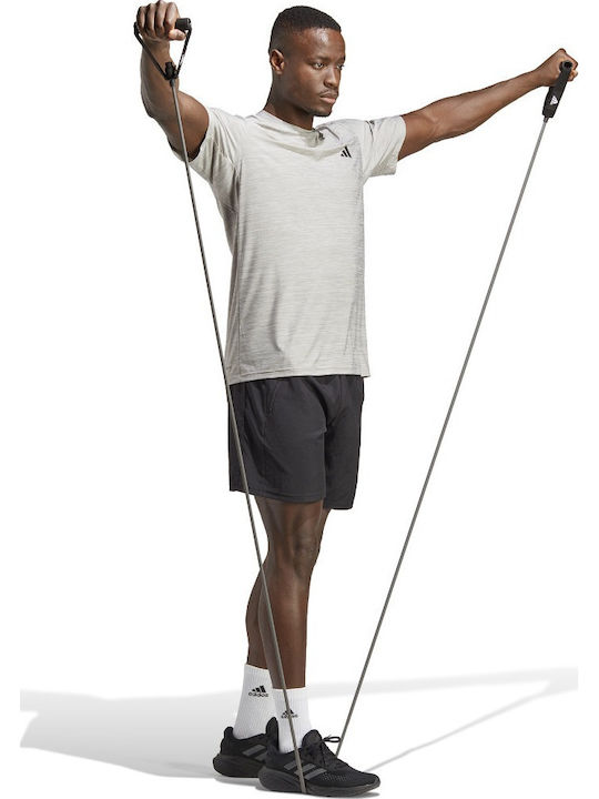 Train Essentials Stretch Aeroready Sportliches T-Shirt Mgh Solid Grey / White / Black