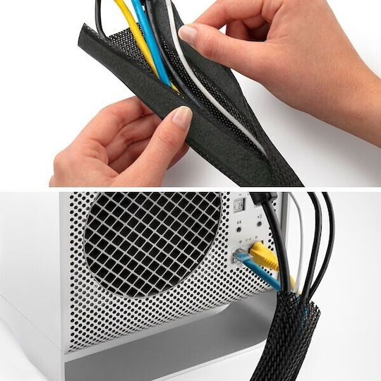 Inofix 7004-3 Kabel-Flex-Wrap Schwarz 1Stück