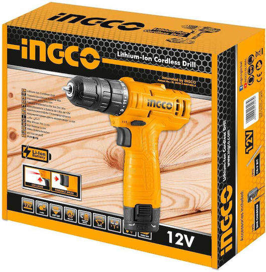 Ingco CDLI12415E Akkuschrauber Batterien 12V 1x1.5Ah