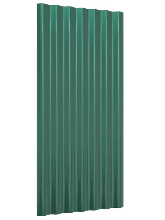 vidaXL Verzinkt Panel Dach 12 Stk Π80xΒ36cm