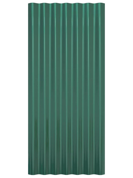vidaXL Verzinkt Panel Dach 12 Stk Π80xΒ36cm
