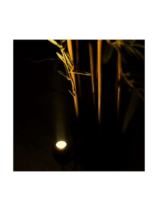GloboStar GloboStar Außenstehlampen Projektor LED 3W mit Warmes Weiß IP67 Graue
