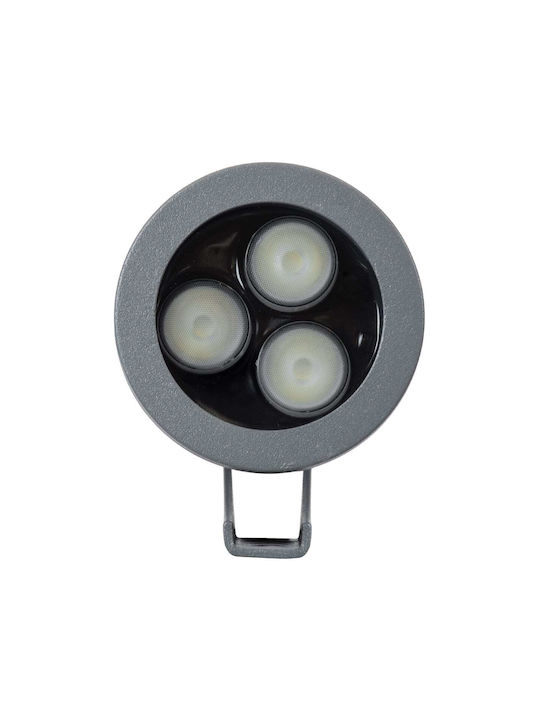 GloboStar Treelight Treespo Lampă Proiector LED Pentru Exterior 6W RGBW IP67 Gri