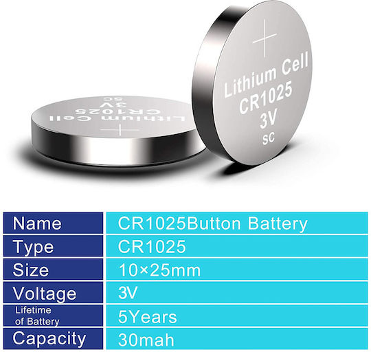 Pkcell Batterie Lithium für Uhren CR1025 3V 1Stück