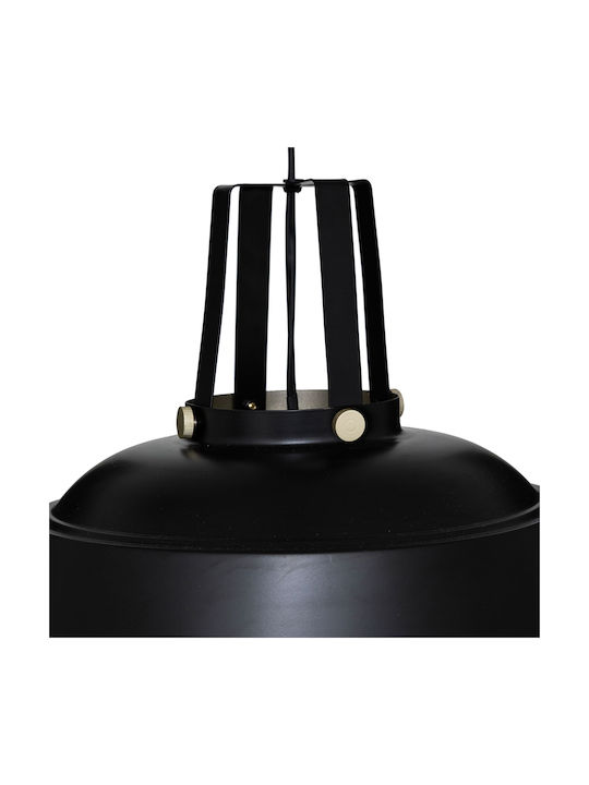 Atmosphera Soul Adjustable Ceiling Light Black Bell with E27 Socket 90cm