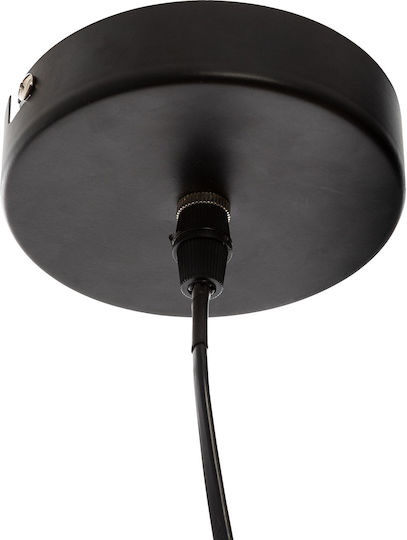 Atmosphera Soul Adjustable Ceiling Light Black Bell with E27 Socket 90cm