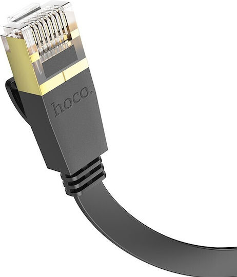 Hoco Flat U/UTP Cat.6 (Gigabit) Network Cable Ethernet 1m Black