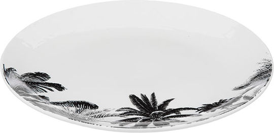 Bota Plate Desert made of Porcelain White with Diameter 19cm