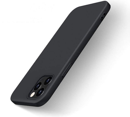 Hurtel Soft Flexible Rubber Back Cover Silicone Black (Redmi Note 10 5G / Poco M3 Pro)