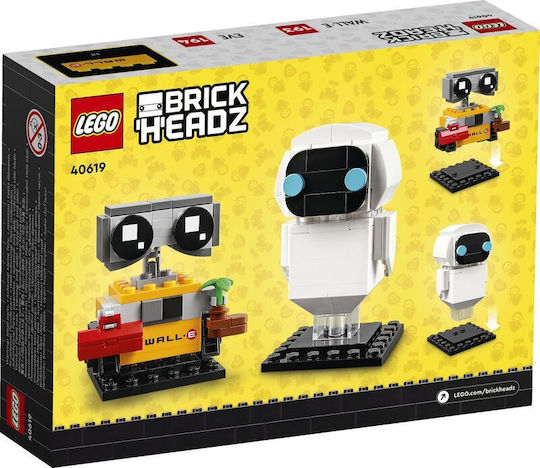 LEGO Brick Headz Eve & Wall-E За 10+ Години 155 Бройки
