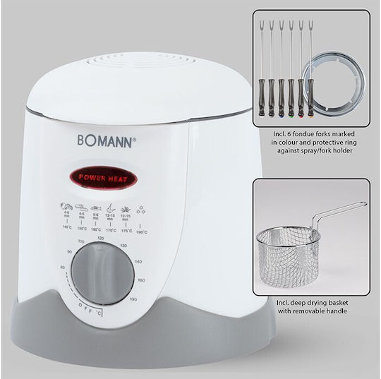 Bomann FFR 1290 CB Deep Fryer 1lt White