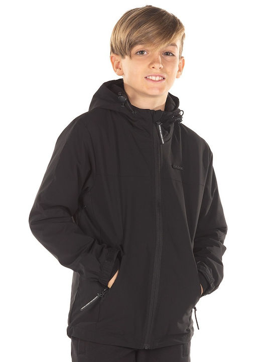 Kids' Casual Jacket Short with Hood Black