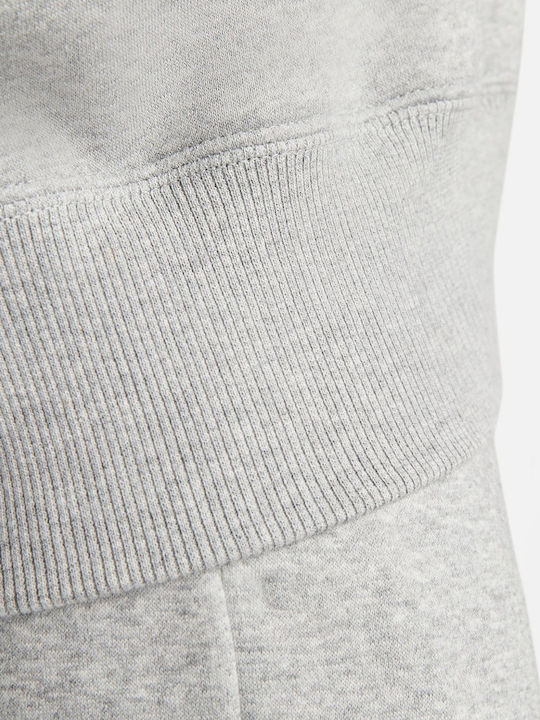 Long Women's Sweatshirt Hooded Gray