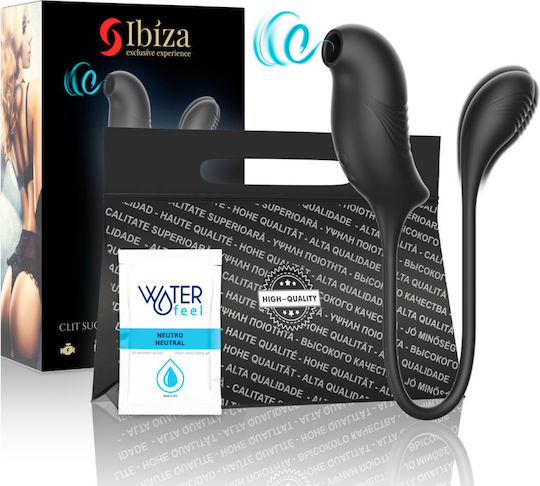 Ibiza Sauger Vagina mit Vibration Klitoris-Sauger Stimulator & Vibrator Black 1Stück