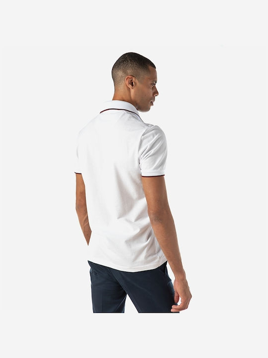 Sogo Men's Short Sleeve Blouse Polo White