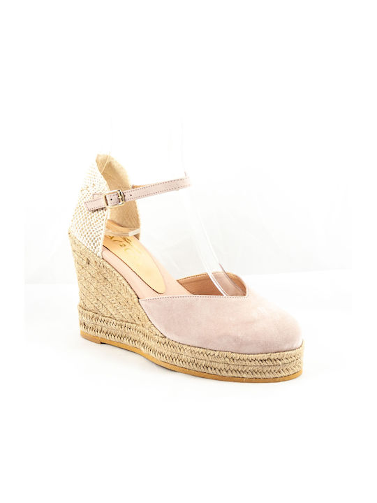 Sante Platforme dama în stil espadrile Nude