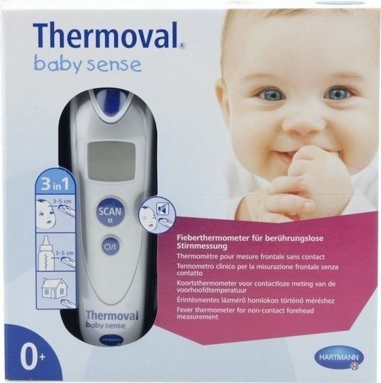 Hartmann Thermoval Baby Sense Infrarot Stirn Thermometer Geeignet für Babys