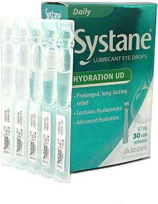 Systane Hydration UD Οφθαλμικές Σταγόνες με Υαλουρονικό Οξύ 30x0.7ml