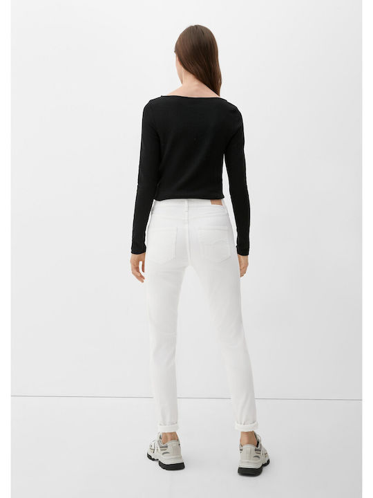 S.Oliver Women's Jean Trousers in Skinny Fit White