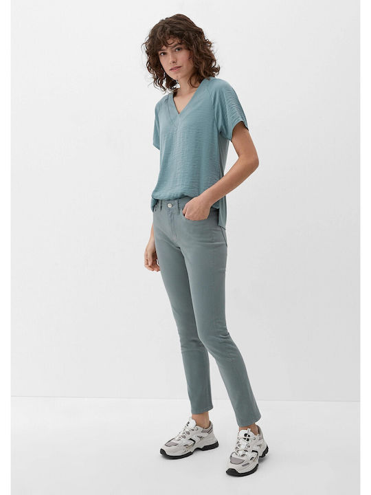 Red Label Women's Jean Trousers Green