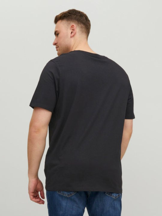 Jack & Jones T-shirt Bărbătesc cu Mânecă Scurtă Negru