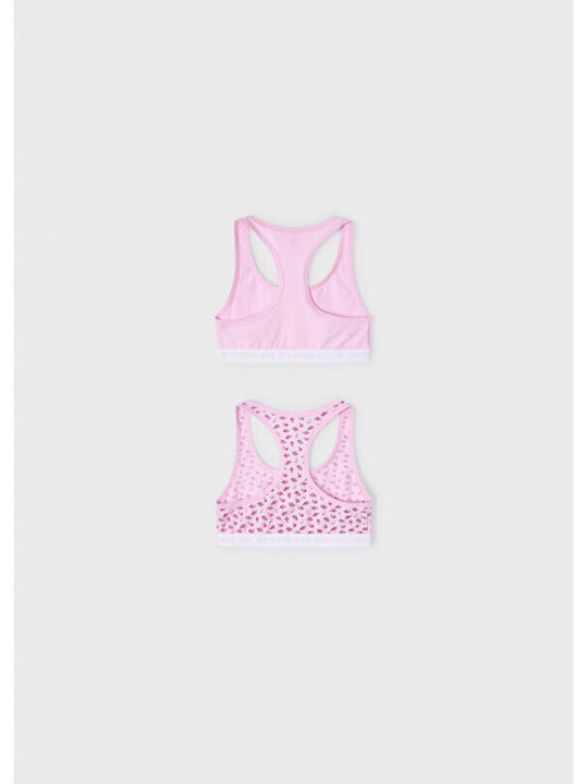Mayoral Super Girl Set of Kids' Bralettes Pink 2pcs