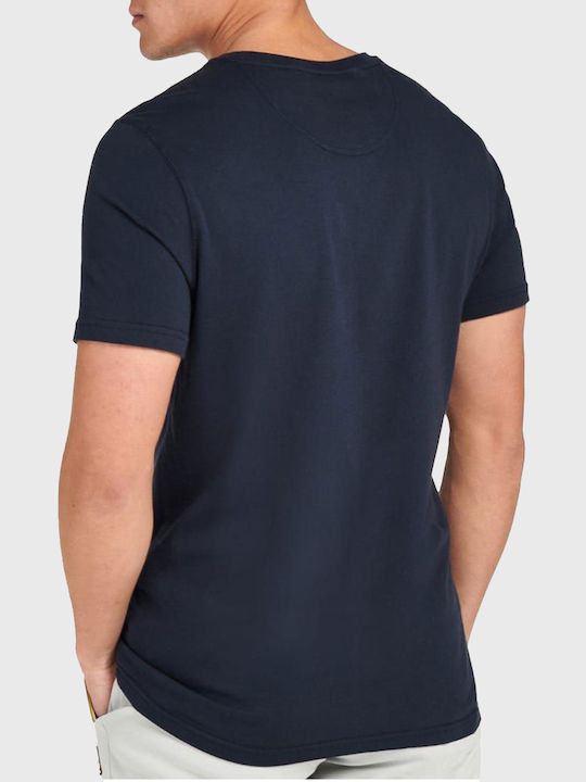 Barbour Men's Short Sleeve T-shirt Navy Blue