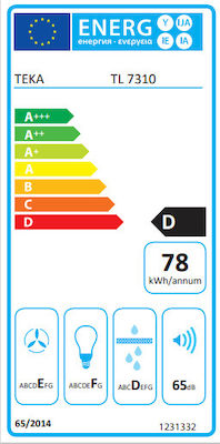 Teka TL 7310 Συρόμενος Απορροφητήρας 70cm Inox