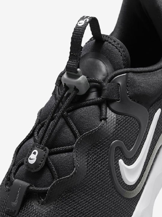 Flow Kinder Sportschuhe Laufen Slip-On Schwarz
