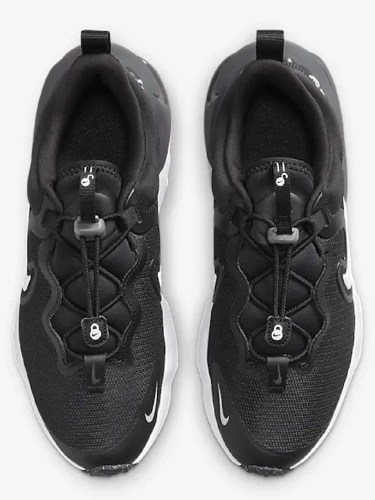 Flow Kinder Sportschuhe Laufen Slip-On Schwarz